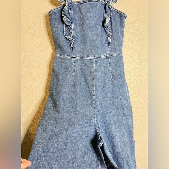 URBAN OUTFITTERS BDG Denim Ruffle Jumpsuit - Picture 7 of 10